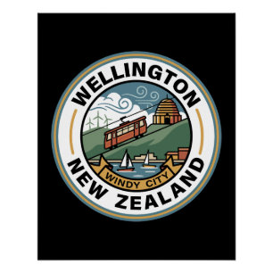Wellington New Zealand Poster