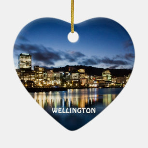Wellington, New Zealand Scenic Christmas Ornament