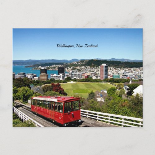 Wellington New Zealand scenic photo Postcard