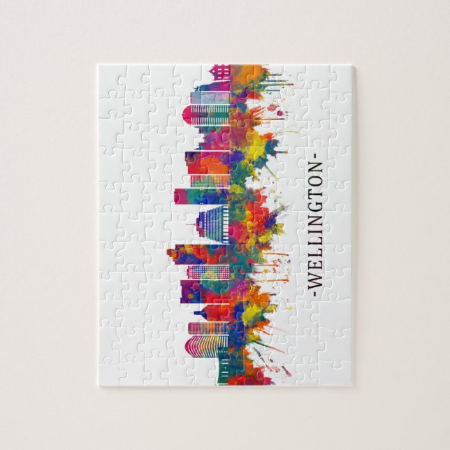 Wellington New Zealand Skyline Jigsaw Puzzle (Vertical)