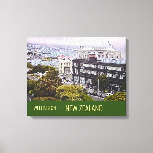 Wellington New Zealand travel print (Front)