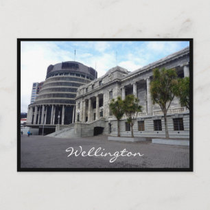 wellington nz parliament postcard