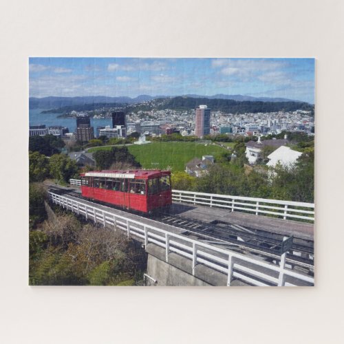 wellington red cable car jigsaw puzzle