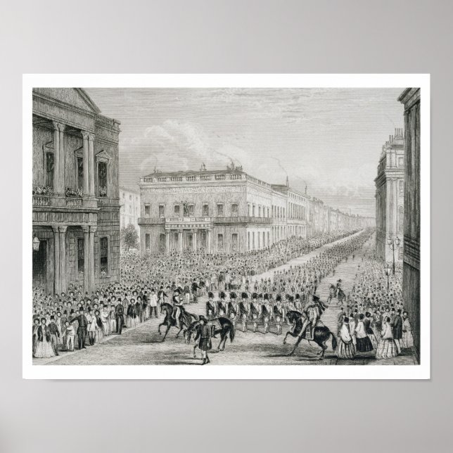 Wellington's Funeral Procession passing the Senior Poster (Front)