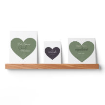 Wellness Affirmation Picture Ledge Set