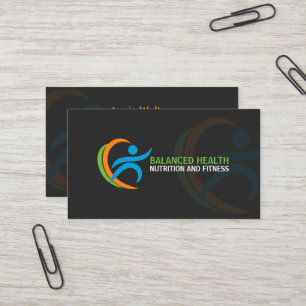 Wellness and Nutrition Coach Business Card