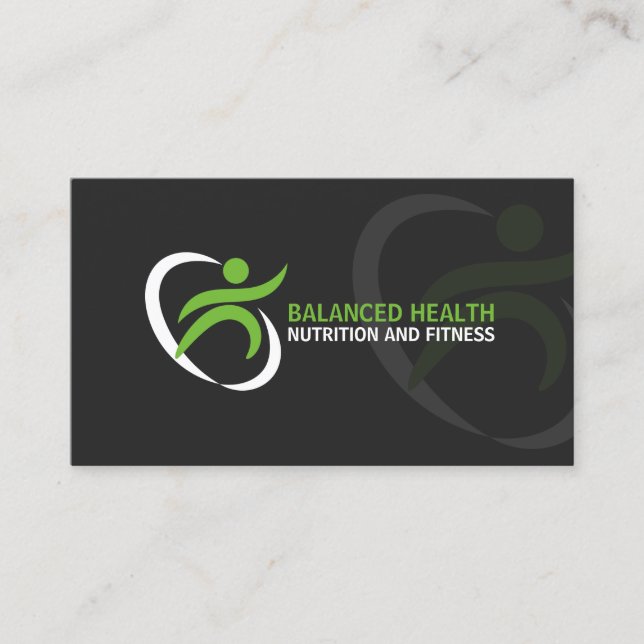 Wellness and Nutrition Coach Business Card (Front)