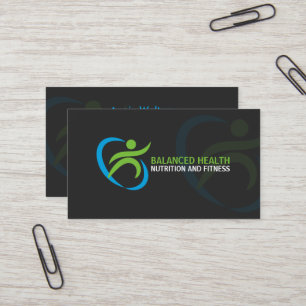 Wellness and Nutrition Coach Business Card