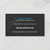 Wellness and Nutrition Coach Business Card (Back)