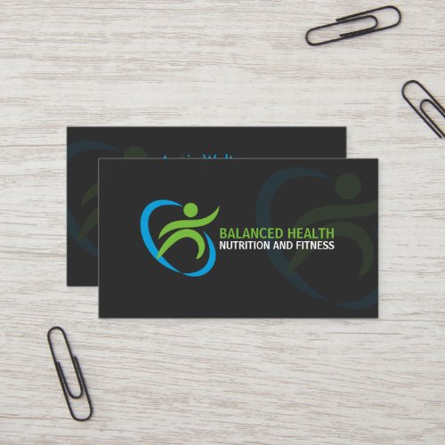 Wellness and Nutrition Coach Business Cards
