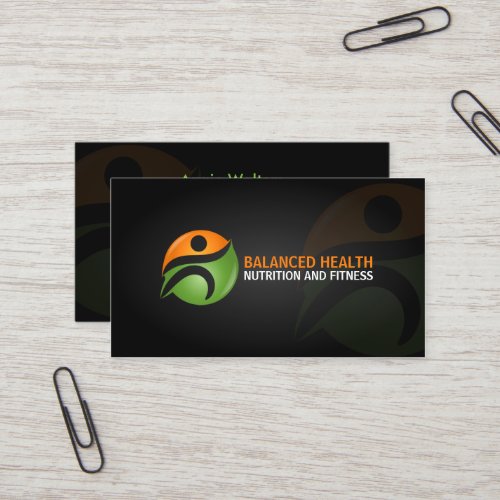 Wellness and Nutrition Coach Business Card