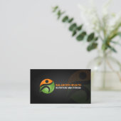 Wellness and Nutrition Coach Business Card (Standing Front)