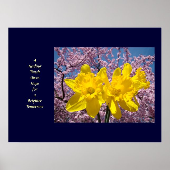 Wellness Art A Healing Touch Gives Hope for Poster (Front)