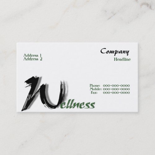 Wellness Business Card