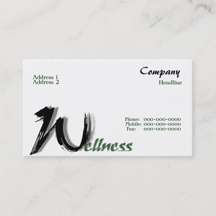 wellness business card template free download