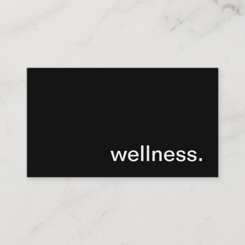 Wellness Business Card
