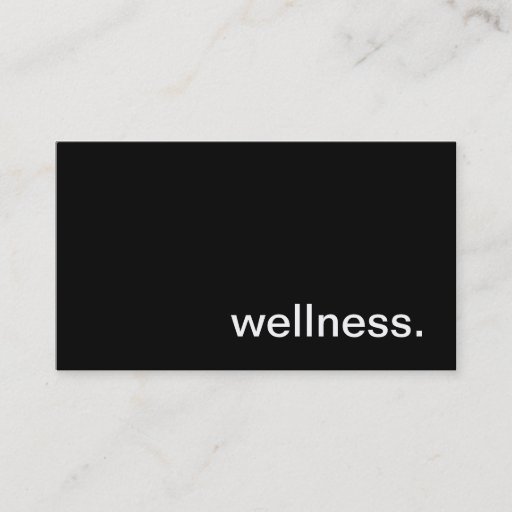 Customizable Wellness Business Card