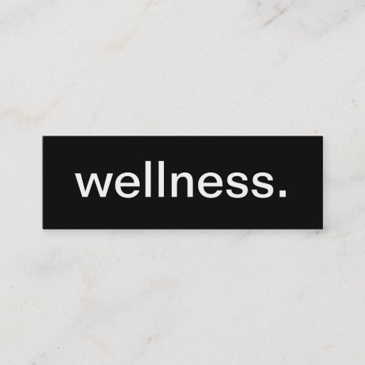 Customizable Wellness Business Card