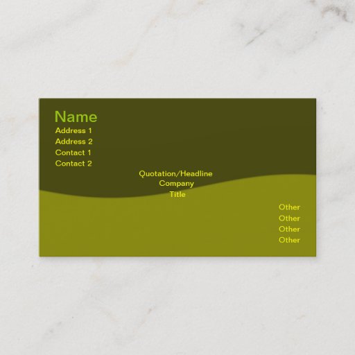 Customizable Wellness Business Card