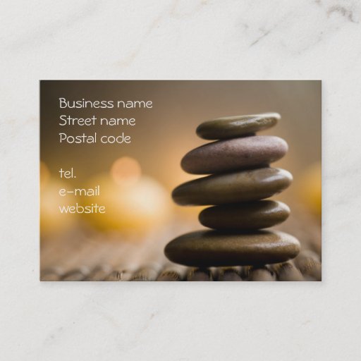 Customizable Wellness business card