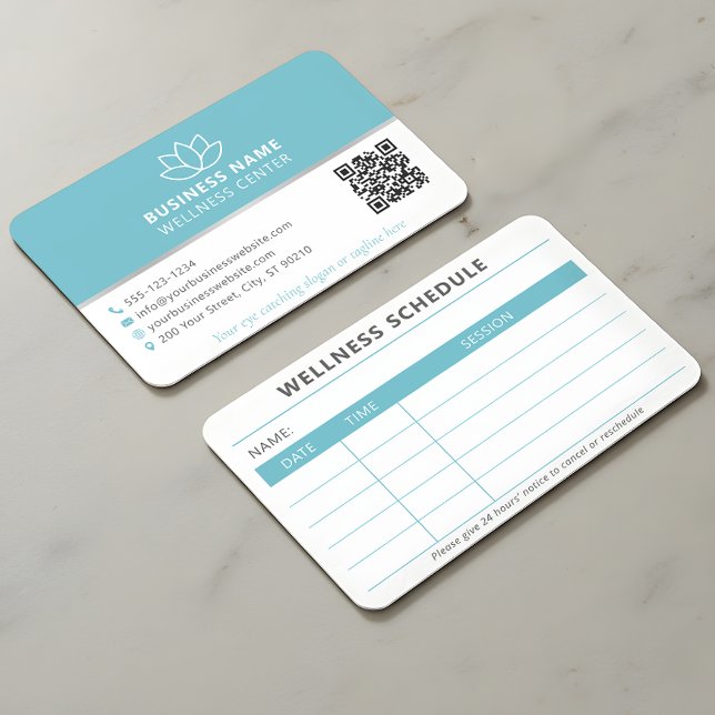 Wellness Center Appointment Business Card (Creator Uploaded)