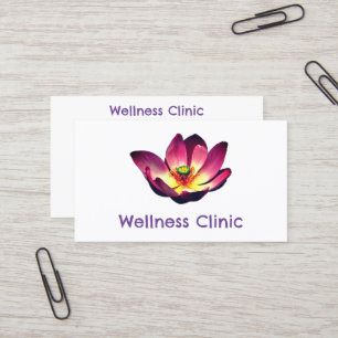Wellness Clinic Center Pilates Yoga Gym Relaxing Business Card