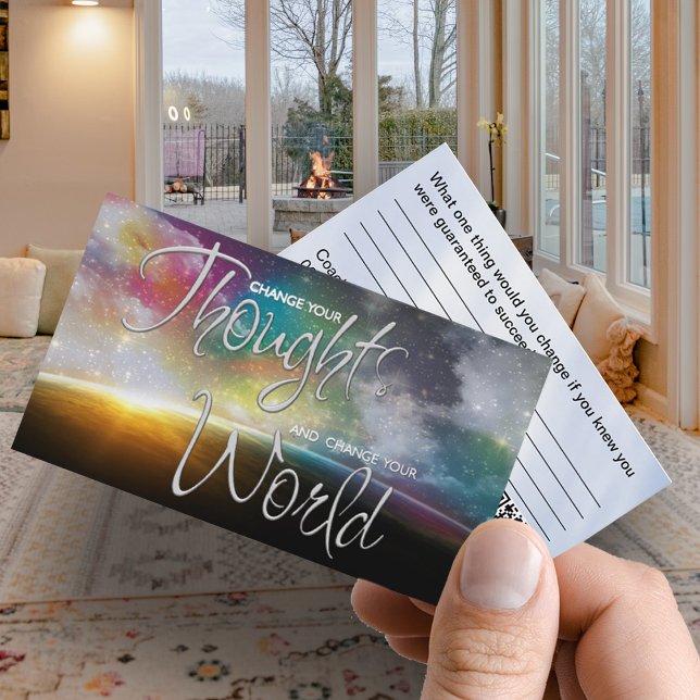 Wellness Coaching Business Card (Business card, designed to inspire and empower. Featuring elegant typography on a vibrant background)