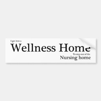 Wellness Home Bumper Sticker