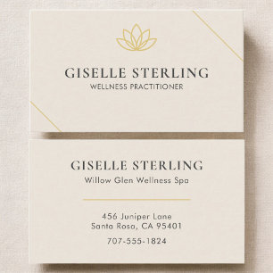 Wellness Practitioner Business Card