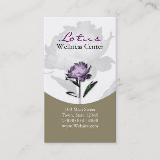 Wellness, Spa & Beauty Services Business Card