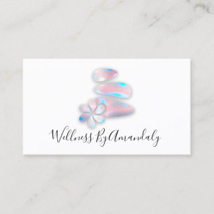 Wellness Spa Massage Therapy  Rose Reflexology Business Card