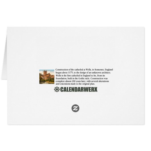 Wells Cathedral Somerset England (Back Horizontal)