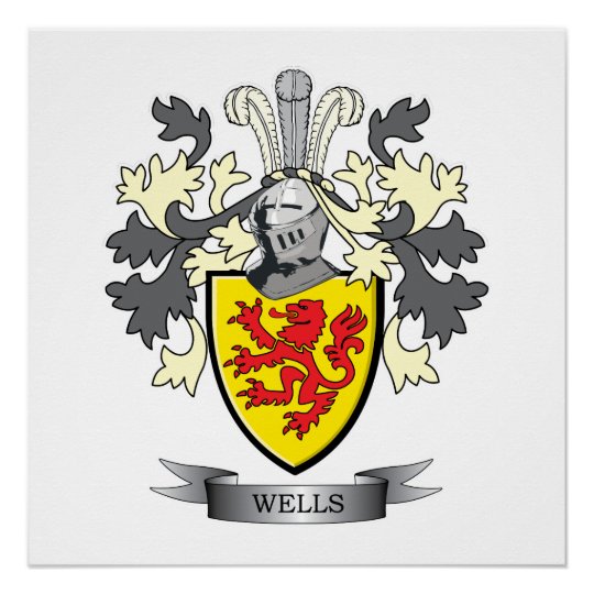 Wells Coat of Arms Poster | Zazzle.com