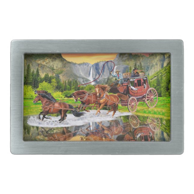  WELLS FARGO STAGECOACH BELT BUCKLE (Front)