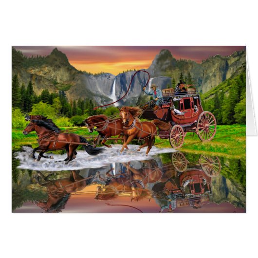 WELLS FARGO STAGECOACH CARDS (Front Horizontal)
