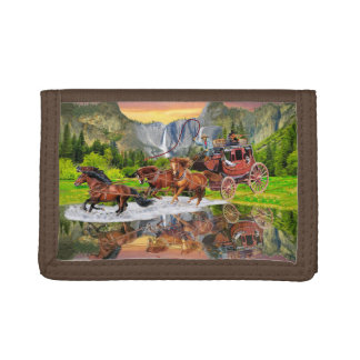 WELLS FARGO STAGECOACH TRI-FOLD WALLET
