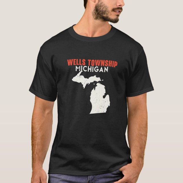 Wells township Michigan USA State America Travel M T-Shirt (Front)
