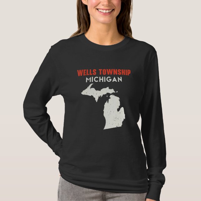 Wells township Michigan USA State America Travel M T-Shirt (Front)
