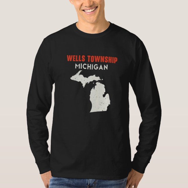 Wells township Michigan USA State America Travel M T-Shirt (Front)