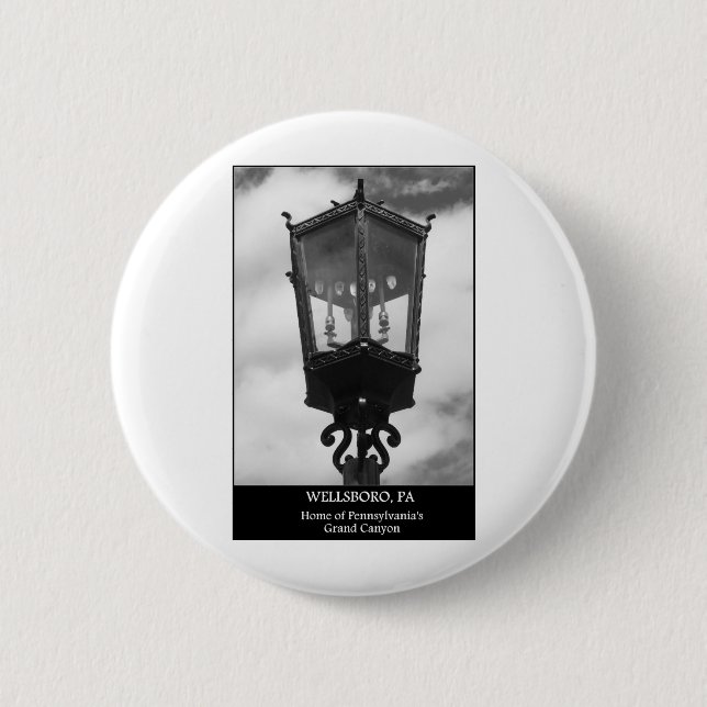 Wellsboro, PA  Home of Pennsylvania's Grand Canyon Pinback Button (Front)
