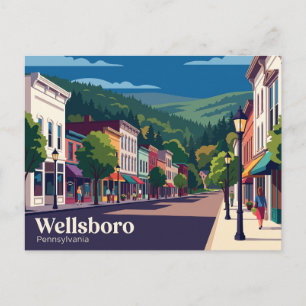 Wellsboro, Pennsylvania, USA Postcard