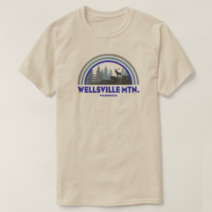 Wellsville Mountain Wilderness Utah Rainbow Deer T-Shirt