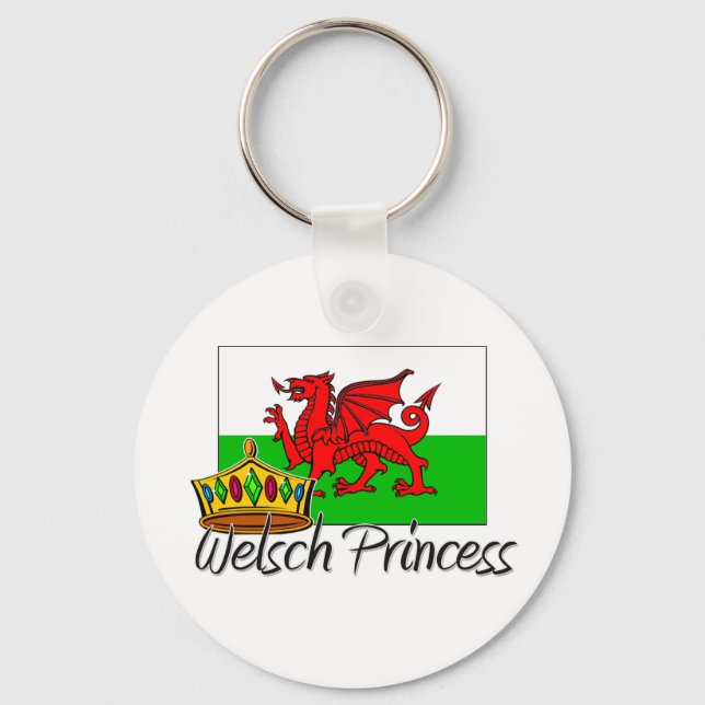 Welsch Princess Keychain (Front)
