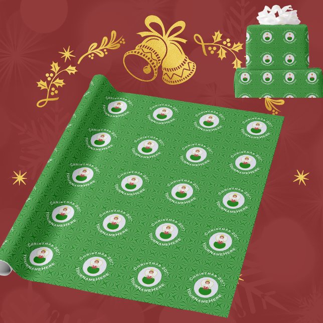 Welsh Angel Christmas Flag Wrapping Paper (Creator Uploaded)