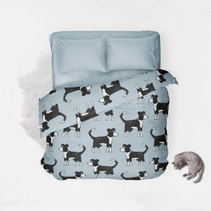 Welsh Border Collie Sheep Dog Pattern Duvet Cover