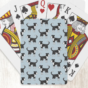 Welsh Border Collie Sheepdog Pattern Poker Cards