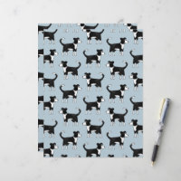 Welsh Border Collie Sheepdog Scrapbook Paper