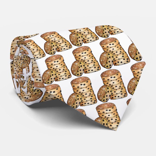 Welsh Cakes Welshcakes Bakestones UK British Food Neck Tie (Rolled)