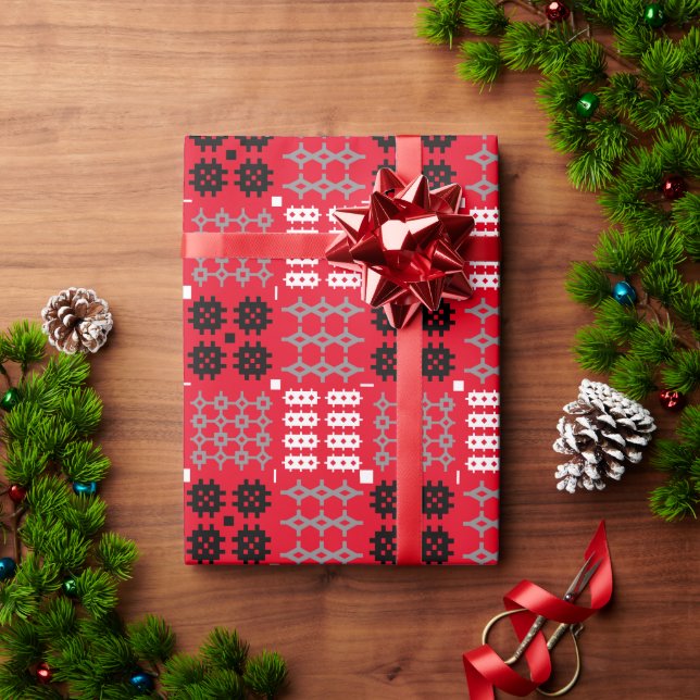 Welsh Carthen Blanket Tapestry Design Wrapping Paper (Holiday Gift)