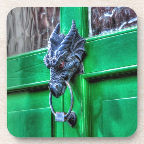 Welsh Cast Iron Dragon Head Door_knocker Beverage Coaster